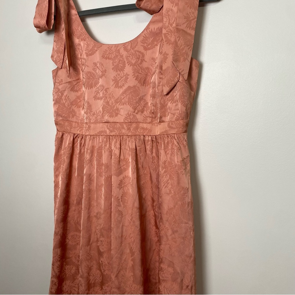 NWT Gimmicks x Rustic Bones Floral Jacquard Maxi Dress Coral sz Small - Picture 7 of 13